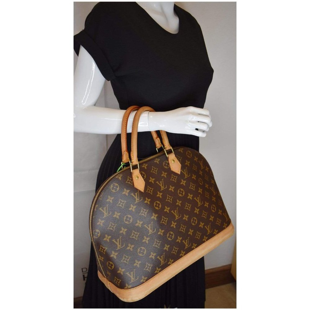 LOUIS VUITTON Alma Large Monogram Canvas Satchel - Picture 2 of 12